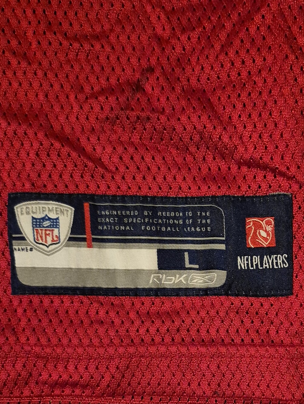 Kansas City Chiefs Eric Berry Reebok Red Football Jersey Mens Sz Large - Picture 5 of 8